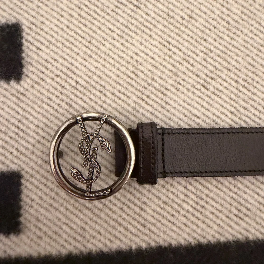 Saint Laurent Logo Belt